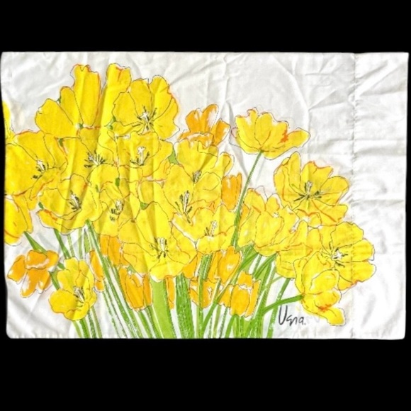 Vera Neumann Pillow Cases Floral Bedding Flower Sheets 60s 70s Retro Pillows - Picture 3 of 7